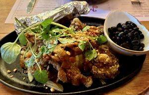 You have to try this! BAD HOMBRE STYLE FRIED MUSHROOM FAJITAS 😋   at Margo's in Queenstown