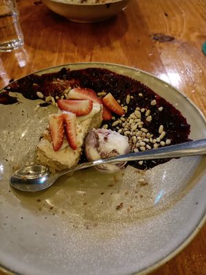 Layered Cake dessert at Margo's in Queenstown