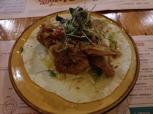 Crispy artichoke taco 💛 at Margo's in Queenstown