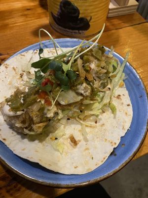 Artichoke taco (just one for $15)   at Margo's in Queenstown