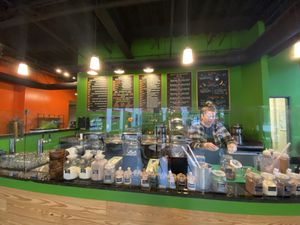 sooo many options at Kwench Juice Cafe in Chattanooga