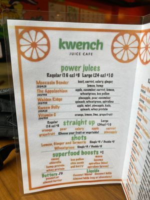 they are doin the dang thang!  at Kwench Juice Cafe in Chattanooga