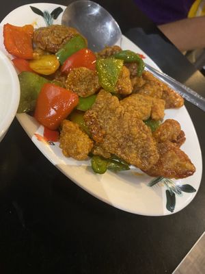 Sweet and sour fish, definitely our favourite!   at Chao 炒炒蔬食熱炒 in Taipei