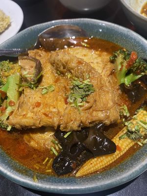 Spicy Braised Tofu Skins - delicious!  at Chao 炒炒蔬食熱炒 in Taipei