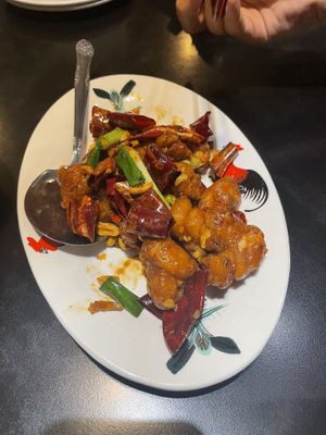 Mock chicken with Shisuan pepper  at Chao 炒炒蔬食熱炒 in Taipei