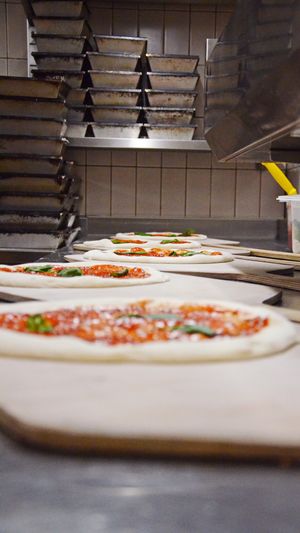 Red for Love in preparation at Disco Pizza in Luzern