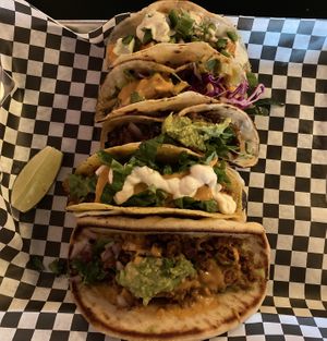 A Fright of Tacos!  Everyone was delicious. at Terror Tacos in St Louis