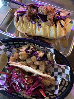 Tacos and the carnage asada burrito at Terror Tacos in St Louis