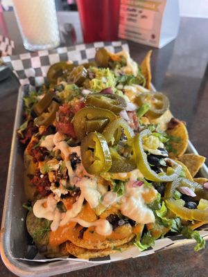 Half order nachos - delicious !  at Terror Tacos in St Louis