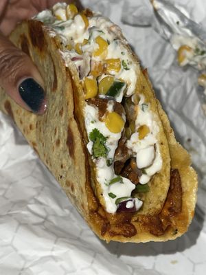 The Big Kahuna taco special was AMAZING #Veganuary at Terror Tacos in St Louis