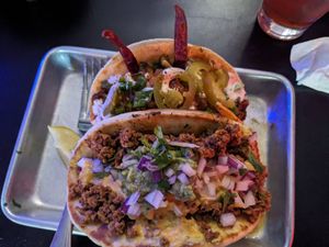 Death wish & Green chili-lupa at Terror Tacos in St Louis
