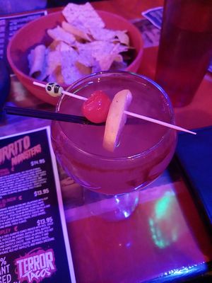Raining Blood Cocktail at Terror Tacos in St Louis