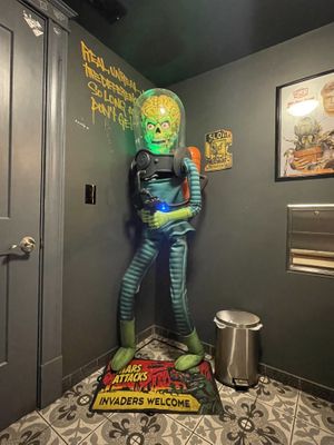 fun bathroom  at Terror Tacos in St Louis