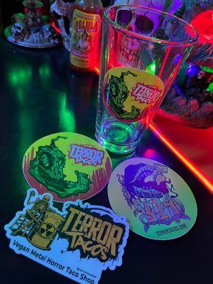 Merch at Terror Tacos in St Louis