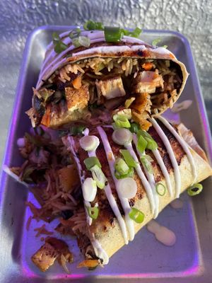 Teriyaki Tofu Kaiju Burrito at Terror Tacos in St Louis