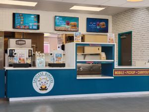 Counter at Spotless Burgers in Upland