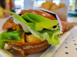 Spotless burger at Spotless Burgers in Upland