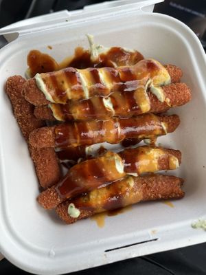 Fire Sticks  at Spotless Burgers in Upland