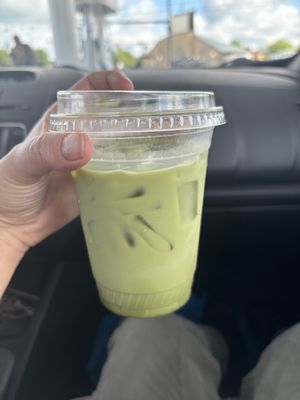 Matcha Oat milk latte  at Warehouse 4 Coffee in Vandalia