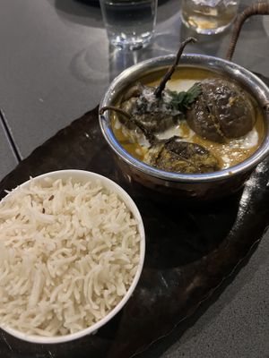 Eggplant curry  at Skeetas in Geraldton