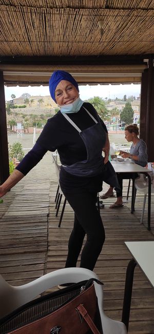 The chef at Chiringuito Mi Cielito in Rincon De La Victoria