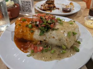 Vegan breakfast burrito at Golden West Cafe in Baltimore