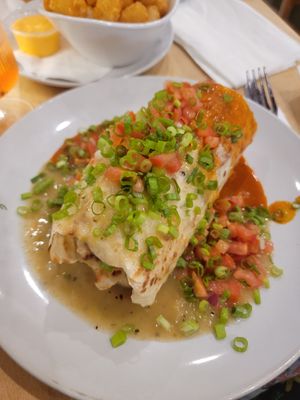 Vegan breakfast burrito at Golden West Cafe in Baltimore