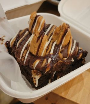 Peanut butter brownie (Vegan Treats) at Golden West Cafe in Baltimore