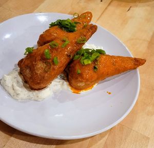 Vegan buffalo drummies at Golden West Cafe in Baltimore