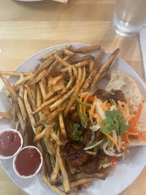VEGAN CITRUS SHORT RIB BAHN MI  at Golden West Cafe in Baltimore