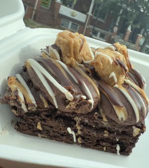 Vegan Peanut Butter Brownie  at Golden West Cafe in Baltimore