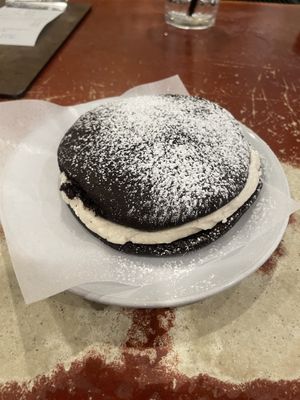 Vegan chocolate whoopie piee  at Golden West Cafe in Baltimore