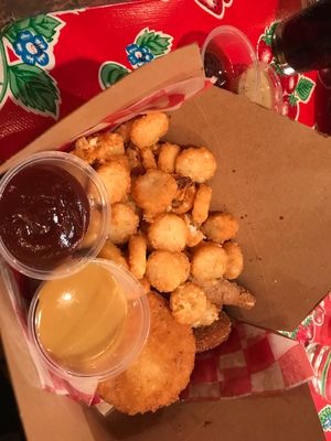 “Chick’n” box with tots at Golden West Cafe in Baltimore