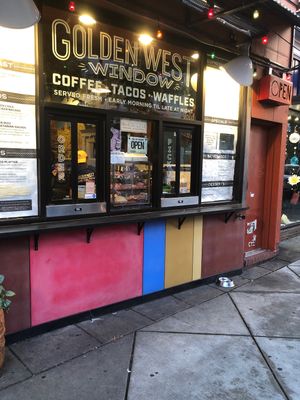 Outside  at Golden West Cafe in Baltimore