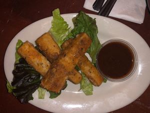 Vegan Nozzarella sticks  at Golden West Cafe in Baltimore