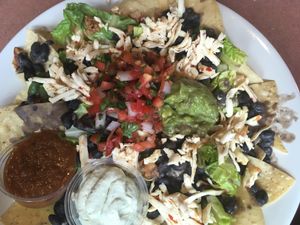 Vegan nacho salad at Golden West Cafe in Baltimore