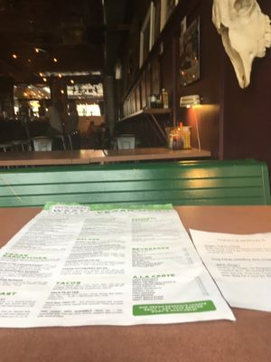 In the back by the bar at Golden West Cafe in Baltimore