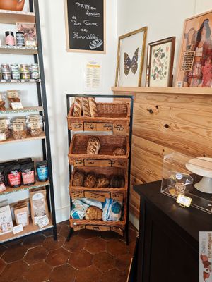 Bread levain at Les Herbes Folles in Dourdan