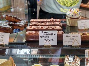 peanut praline finger at Les Herbes Folles in Dourdan