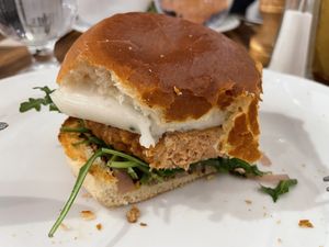 Burger au bleu vegan   at Les Herbes Folles in Dourdan