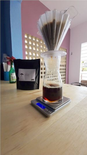 Filtrado no ponto at Cozinha Bons de Bico in Ipojuca