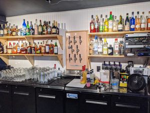 The pub. at Sunny's Backyard in Austin