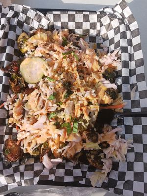 Brussel spouts  #Veganuary at Sunny's Backyard in Austin