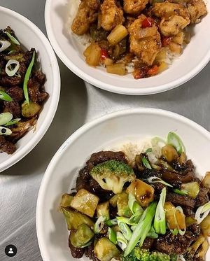 food at Lo Pans Kitchen by Plow Burger in Austin