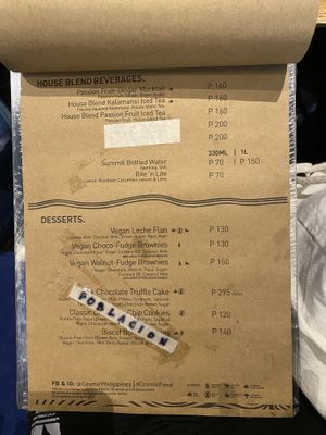 house blend beverages, deserts  at Cosmic - Pasig in Pasig