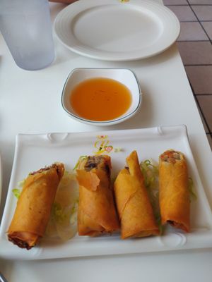 Crispy rolls at Loving Hut - King St in Honolulu