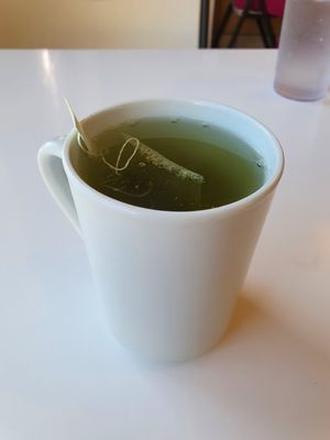 Green tea at Loving Hut - King St in Honolulu