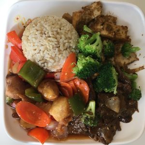 3-item plate at Loving Hut - King St in Honolulu