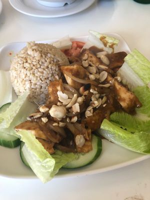 peanut tofu  at Loving Hut - King St in Honolulu
