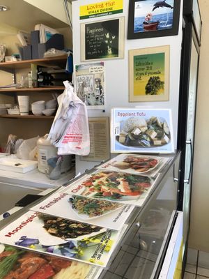 The front counter at Loving Hut - King St in Honolulu